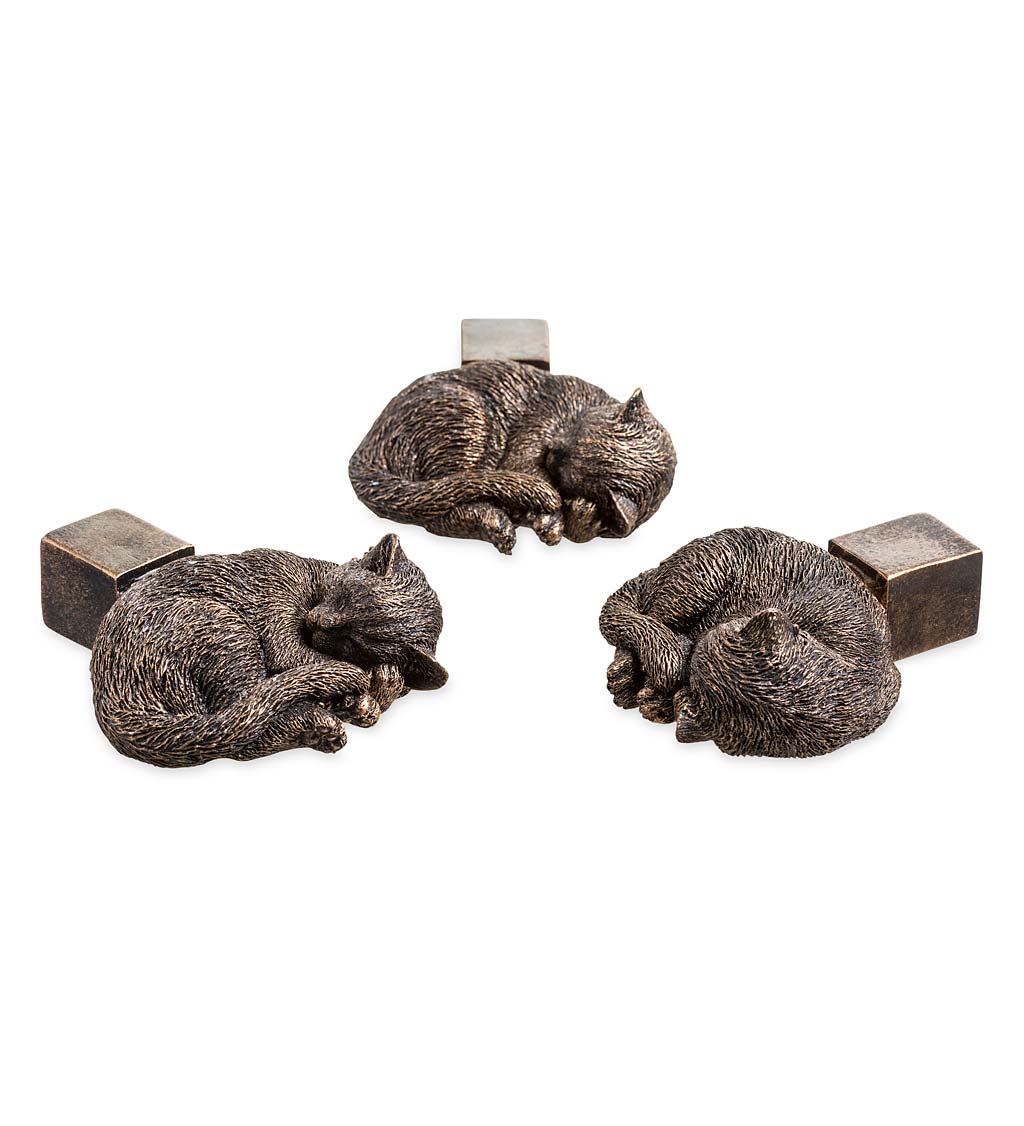 Sleeping Cats Potty Feet, Set of 3