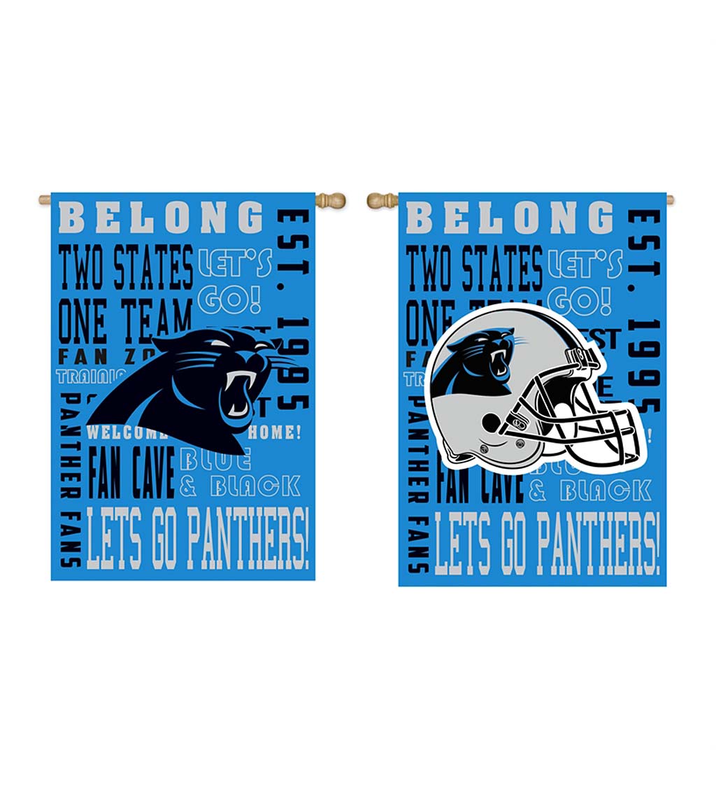 Double-Sided Fan Rules NFL Team Pride Sueded House Flag