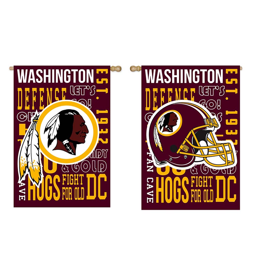 Double-Sided Fan Rules NFL Team Pride Sueded House Flag