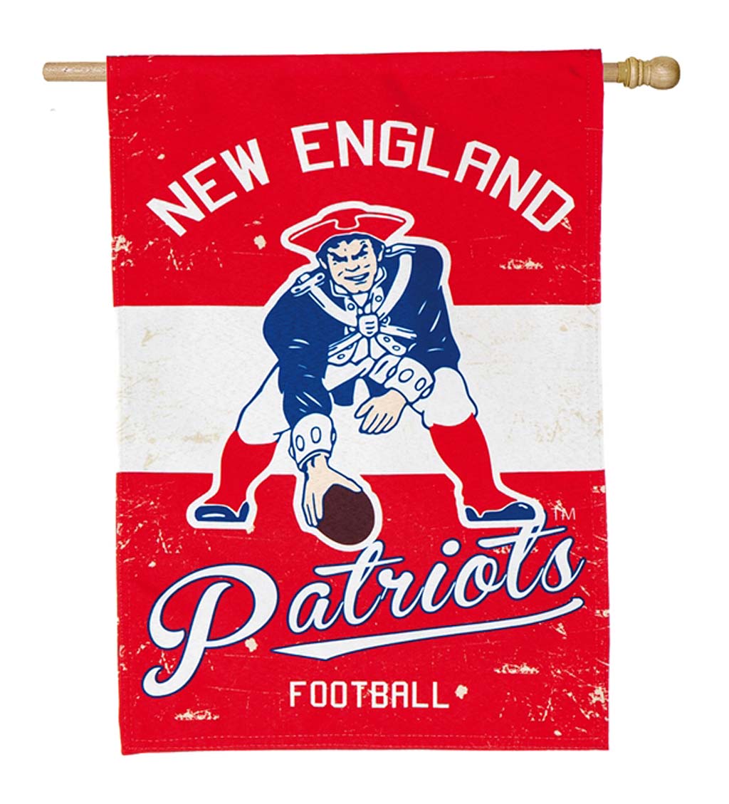 Double-Sided Vintage Graphic NFL Team Pride Linen House Flag