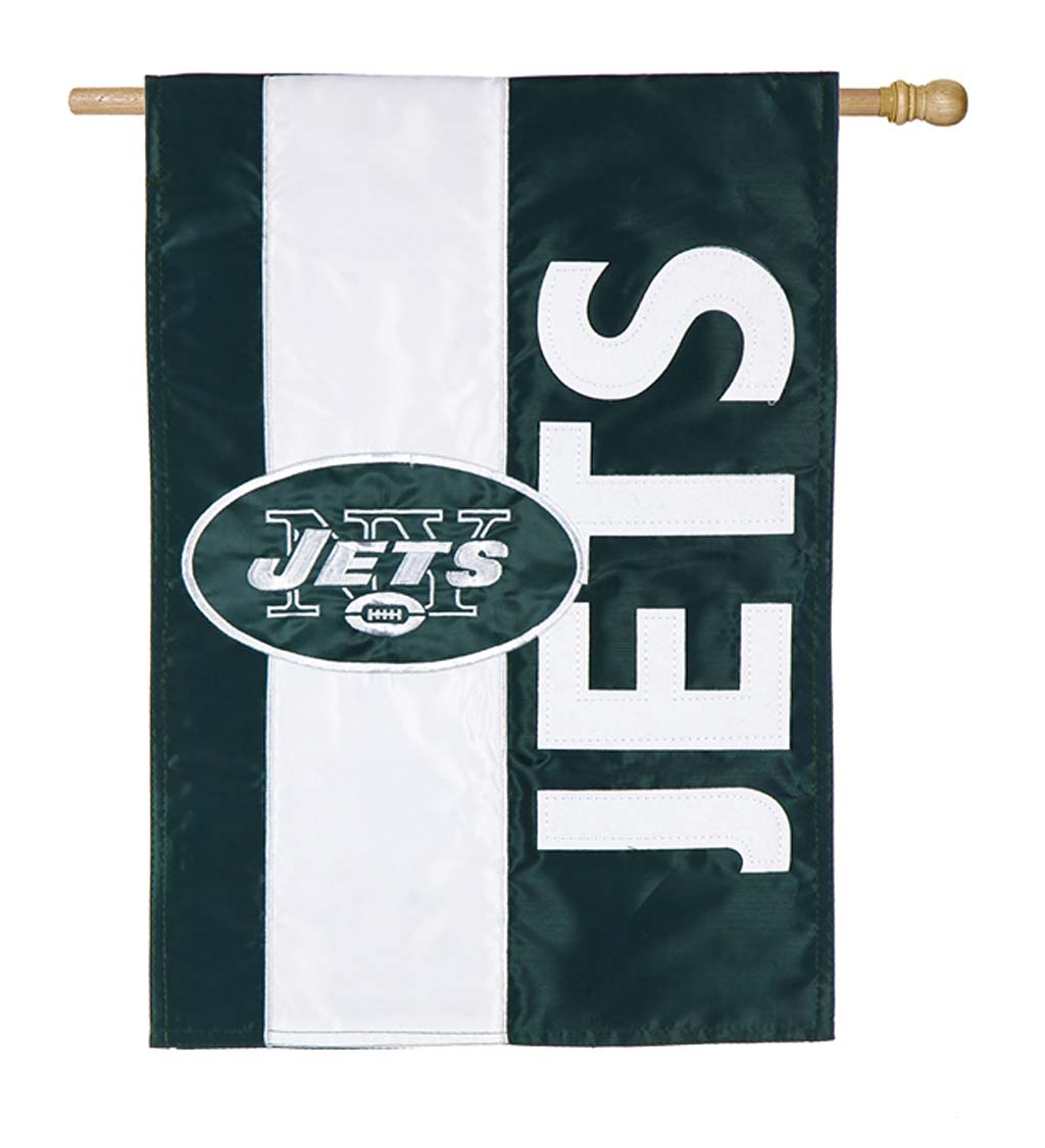 Double-Sided Embellished NFL Team Pride Applique House Flag