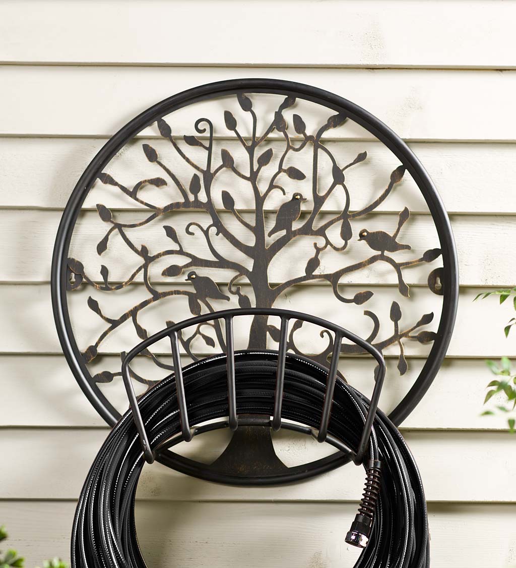 Tree of Life Metal Hose Holder