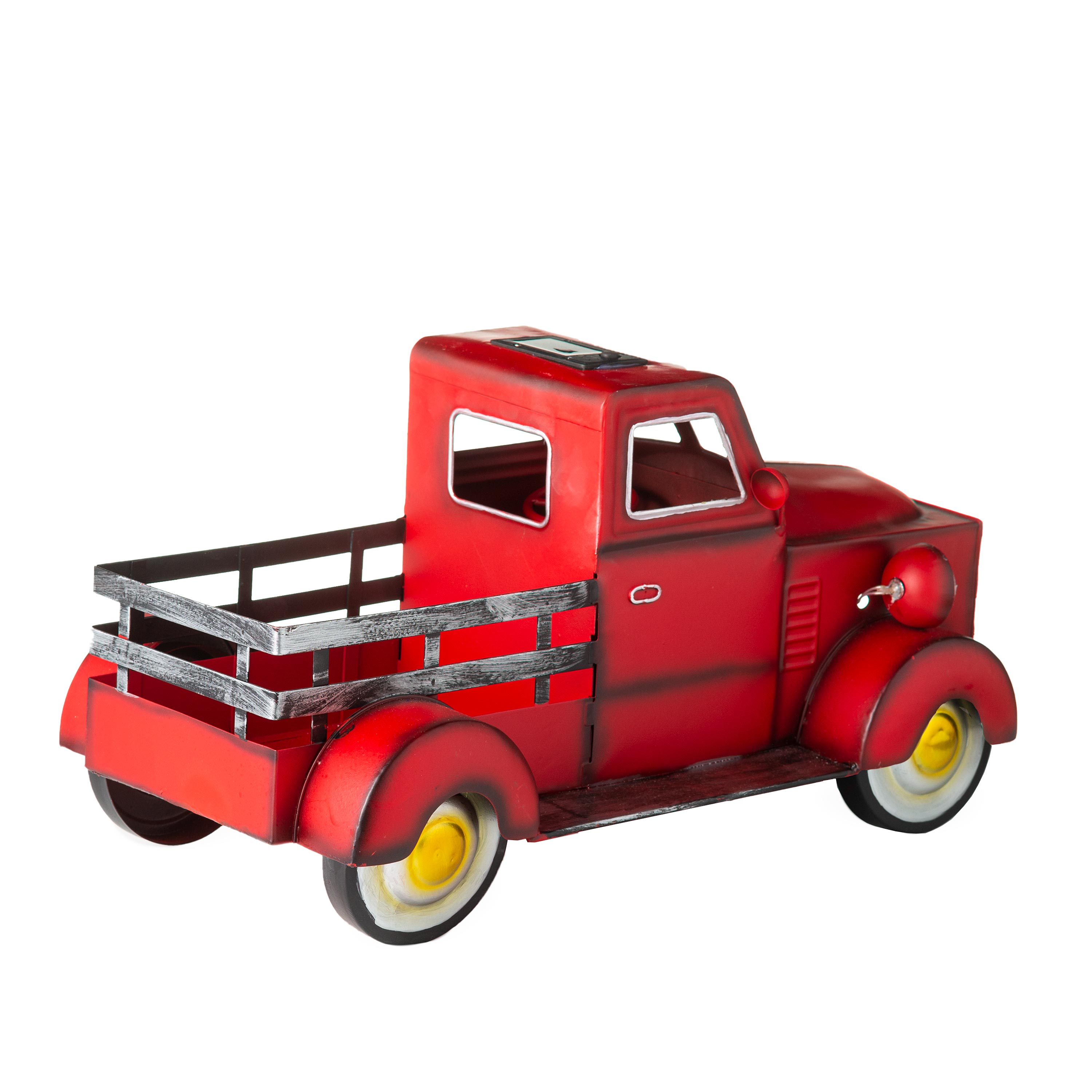 Vintage Style Solar Pickup Truck Planter