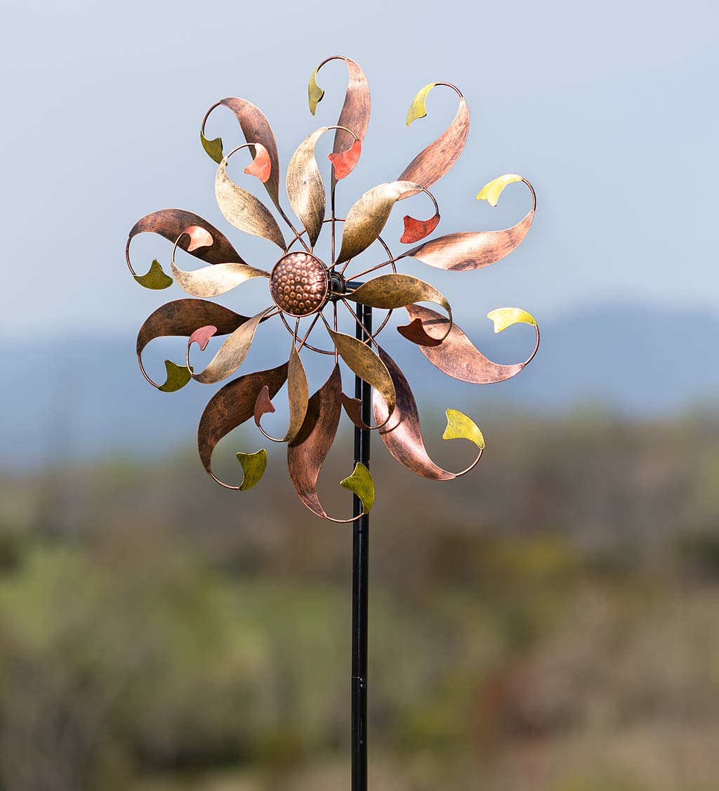 Mermaid Tail Tall Metal Wind Spinner