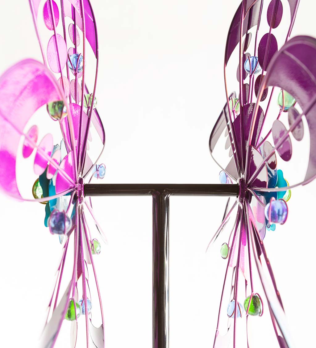 Jewel Bubbles Metal Wind Spinner