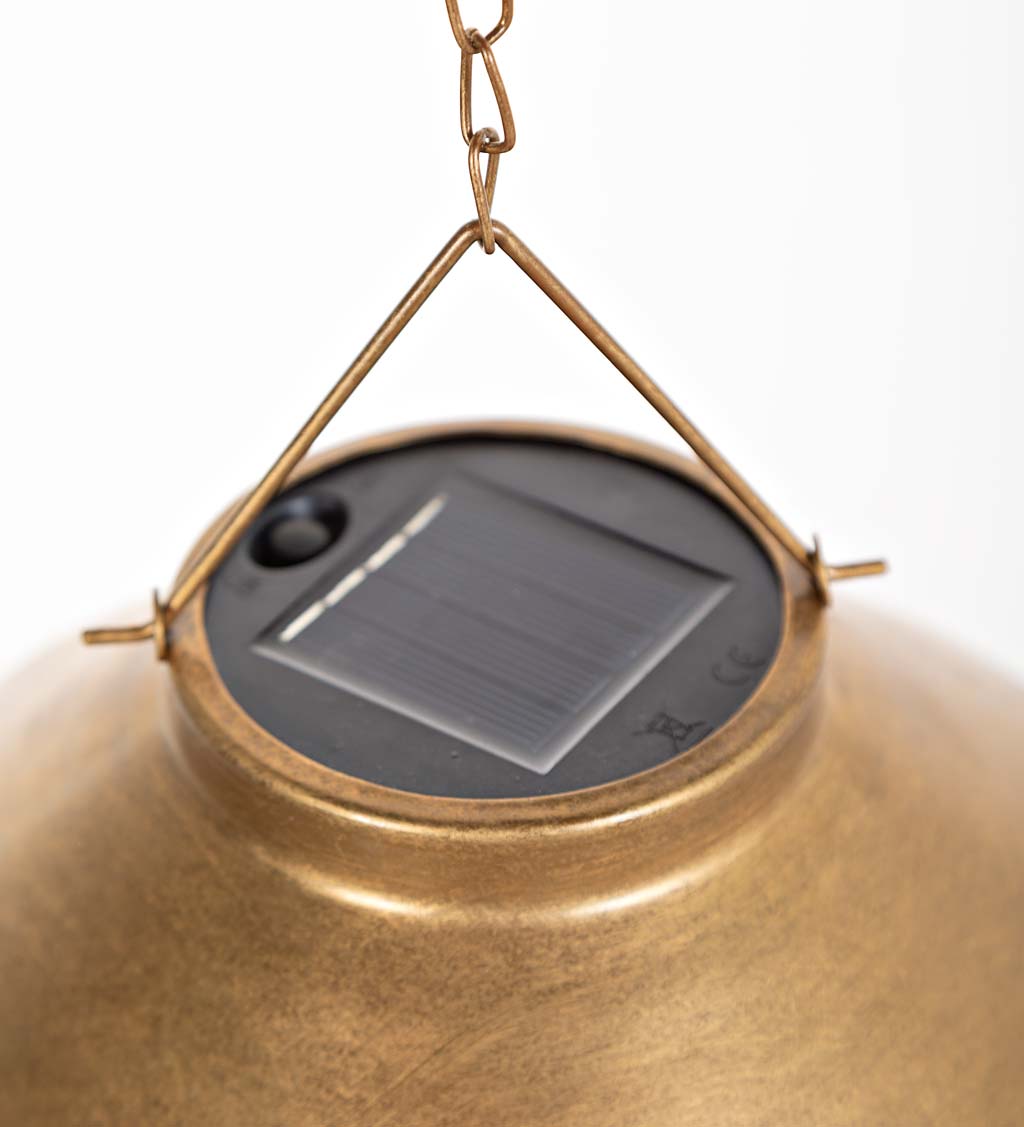 Solar Hanging Cage Lamp