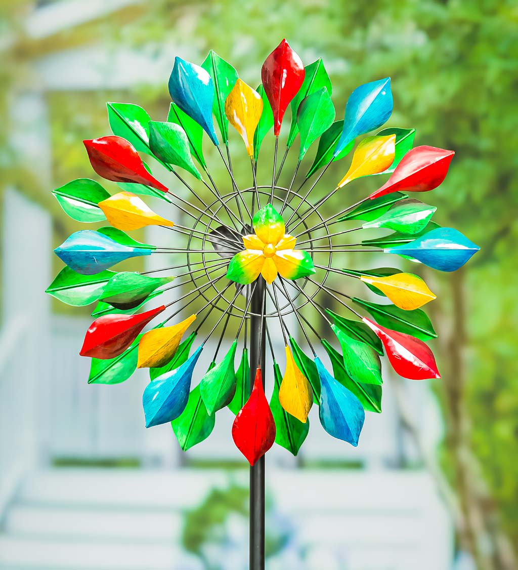 Multicolor Fragments Metal Wind Spinner