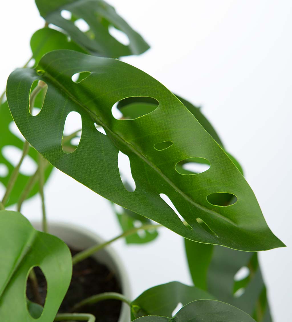 Faux Real Monstera Artificial Potted Plant