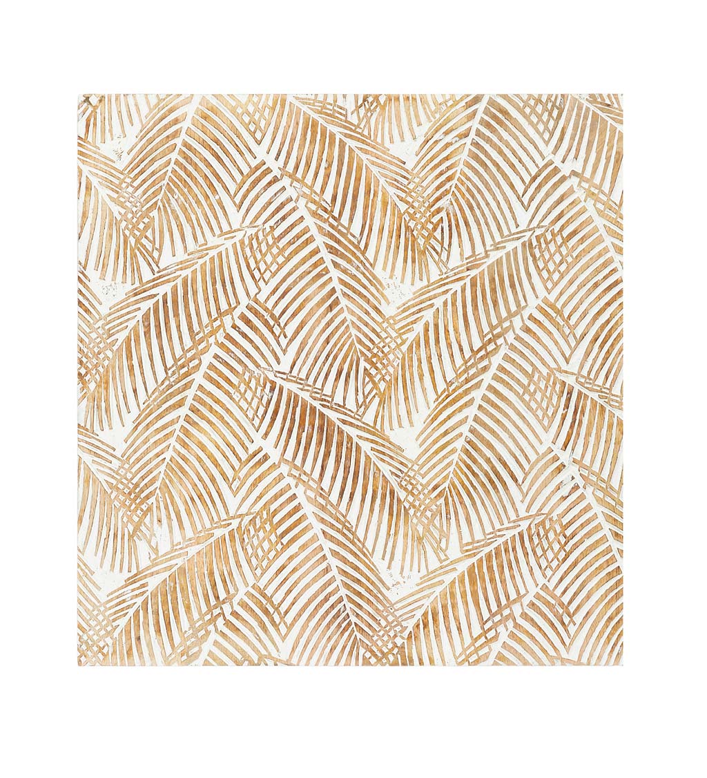 Two Panel White Washed Tropical Wall Art