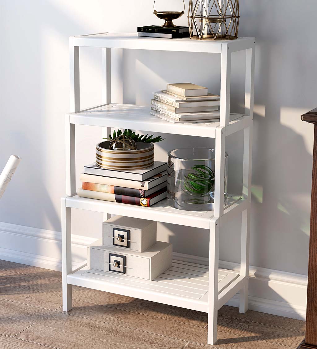 Farmhouse Four-Tier Shelf Bookcase