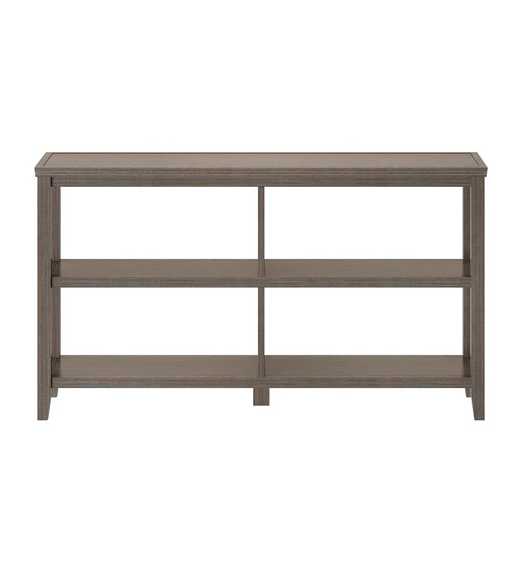 Farmhouse Two-Shelf Console Bookcase