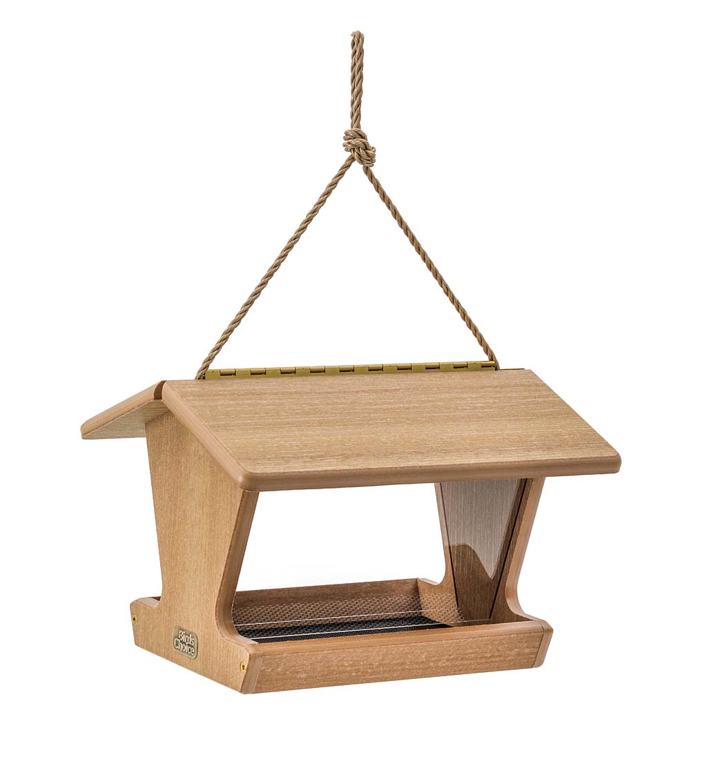 Recycled Poly-Lumber Hopper-Style Bird Feeder