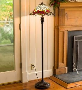 Chesterfield Tiffany Style Stained Glass Floor Lamp