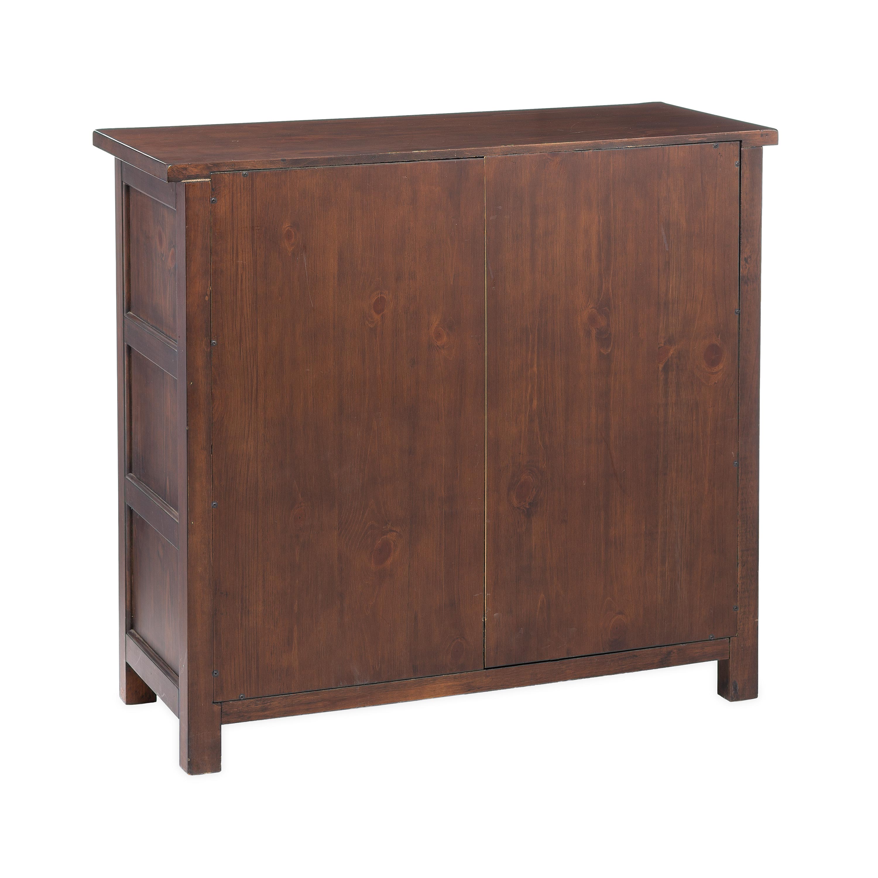Portland Ice Box Wood Console Table with Replica Hardware