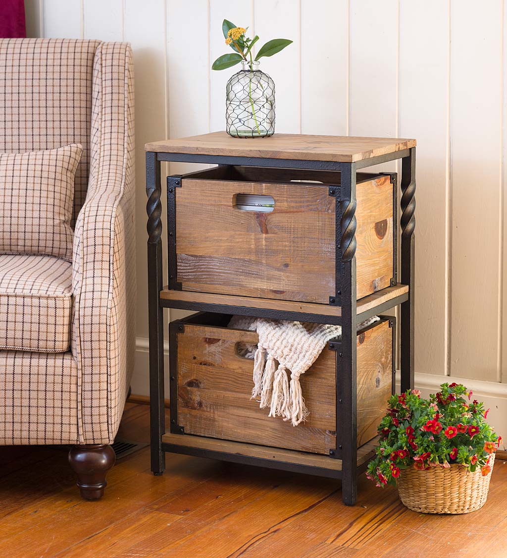 Deep Creek End Table with Shelves
