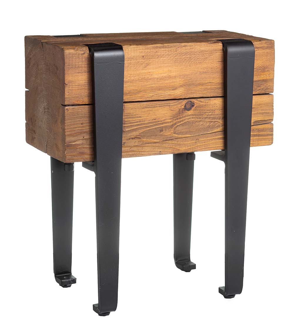 Youngstown Foundry Reclaimed Wood Stool