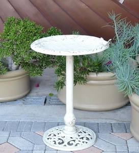 English Ivy Metal Birdbath