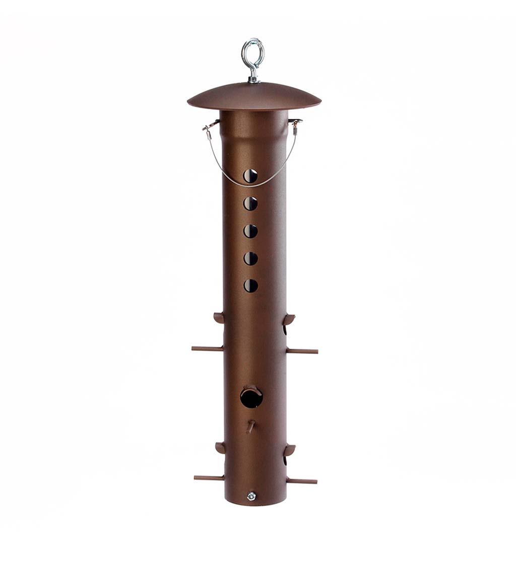 Heavy-Duty Metal Bear-Proof Hanging Bird Feeder