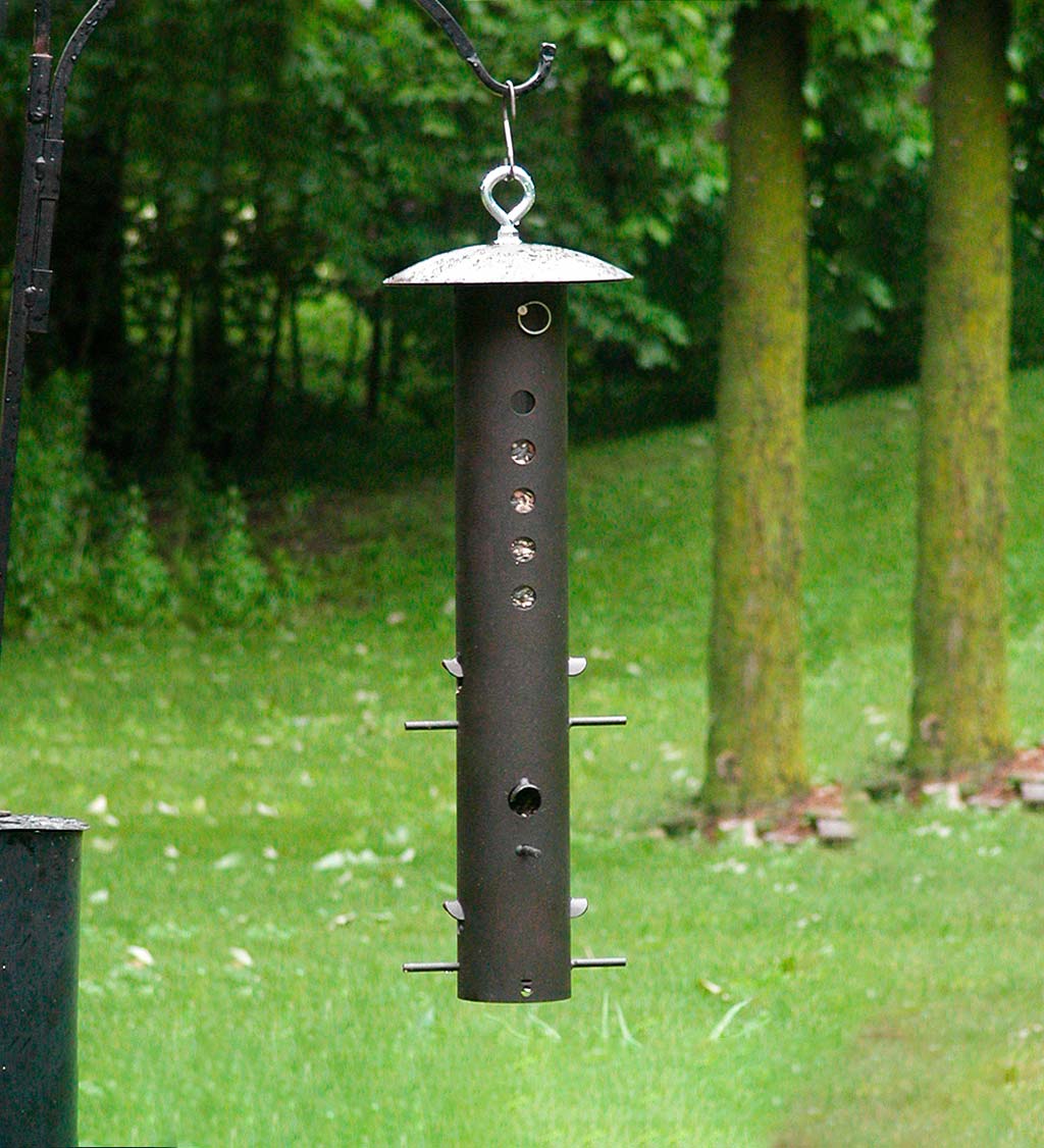 Heavy-Duty Metal Bear-Proof Hanging Bird Feeder