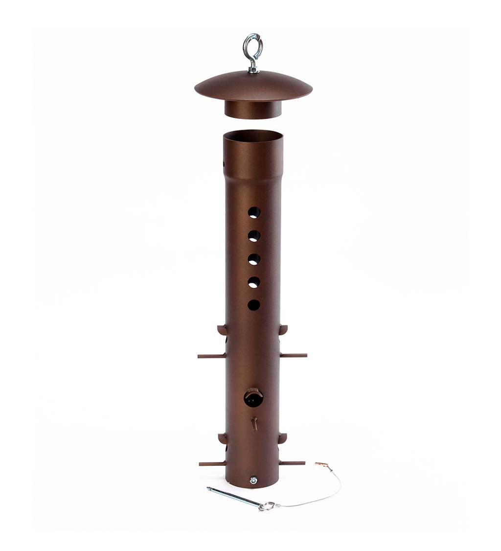 Heavy-Duty Metal Bear-Proof Hanging Bird Feeder