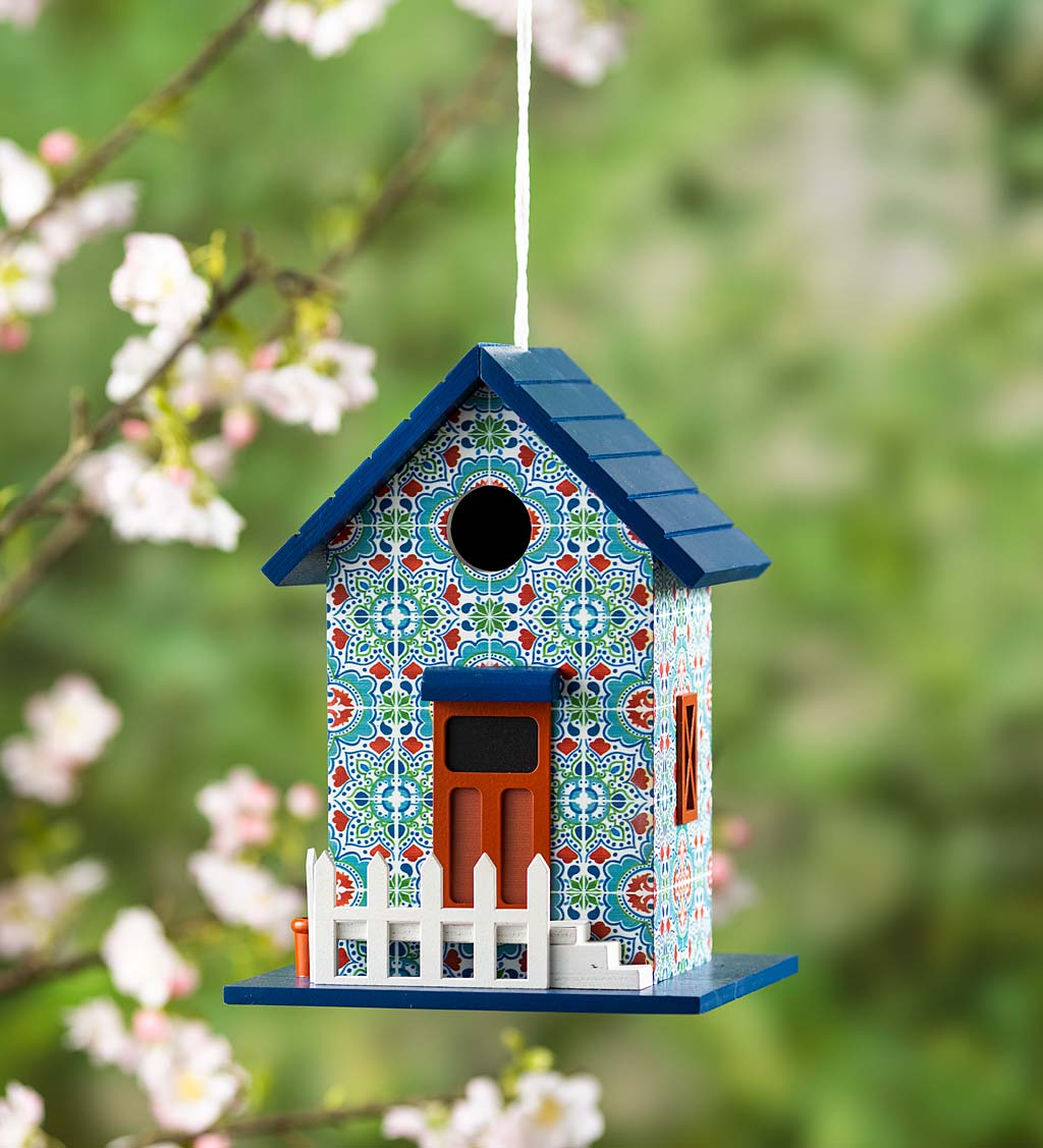 Hand-Painted Talavera Style Birdhouse