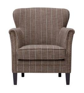 Classic Ticking Stripe Upholstered Club Chair