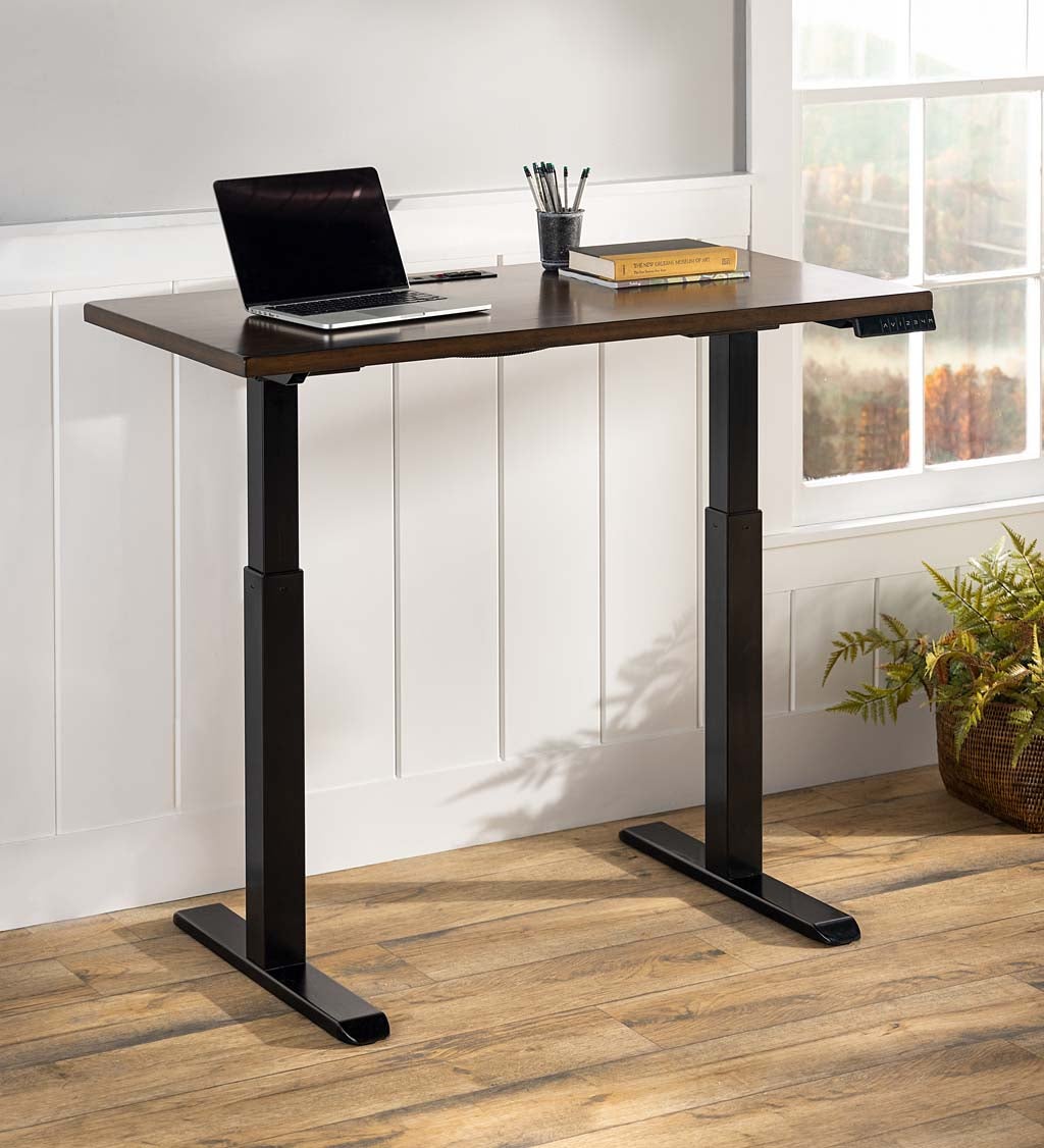 Adjustable Height Electric Desk with Power Station