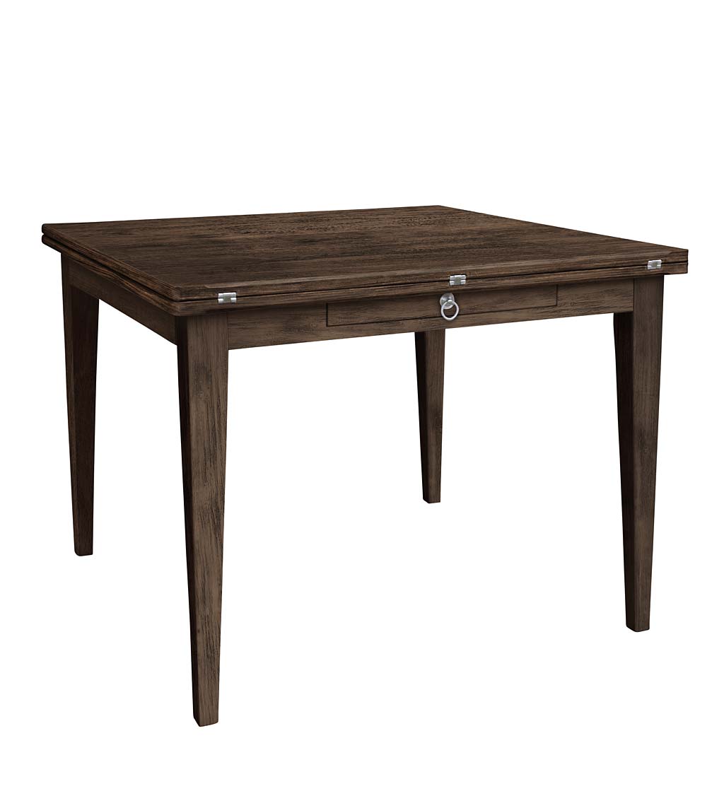 Laurel Ridge Farmhouse Collection Shelby Table with Fold-Out Leaves