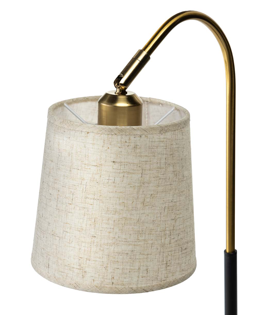 Desk Lamp With USB Port And Fabric Shade