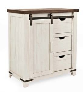 Cape Charles Barn Door Wood Storage Cabinet