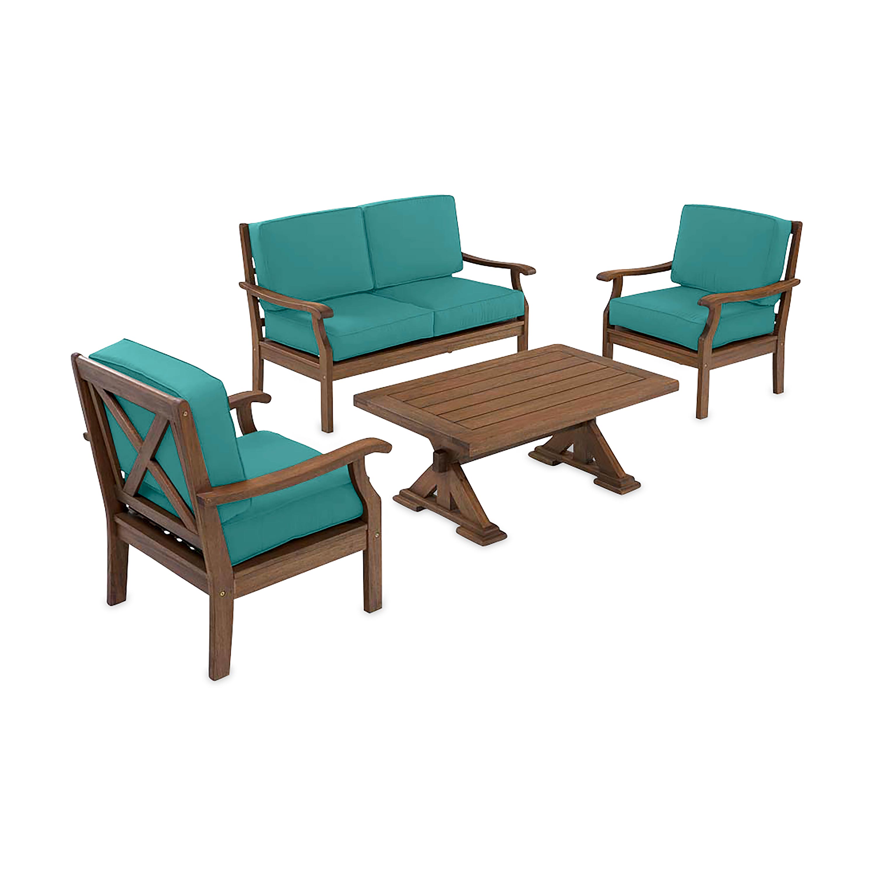 Claremont Deep Seating Love Seat Set with Cushions