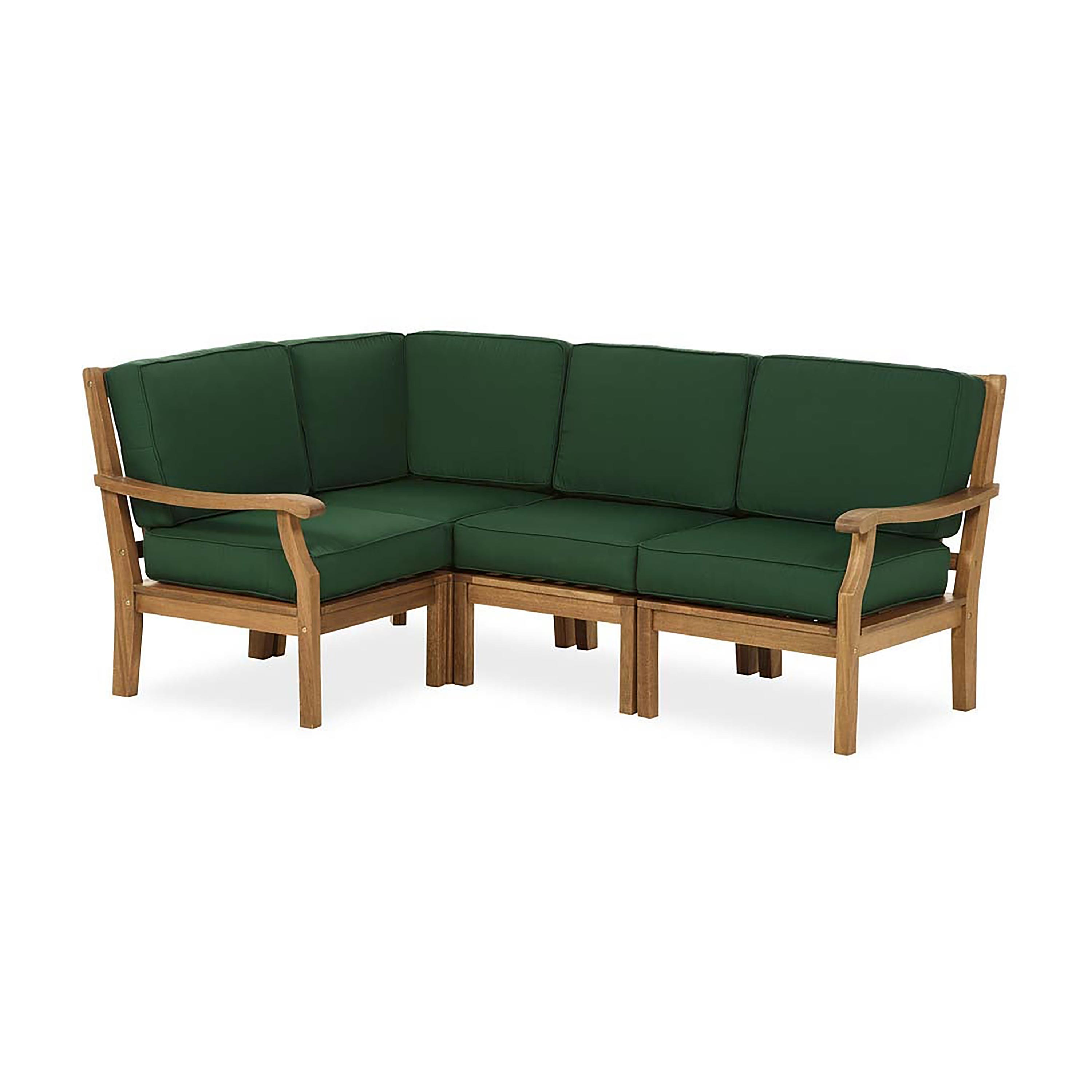 Claremont Eucalyptus Outdoor Sectional Seating with Cushions