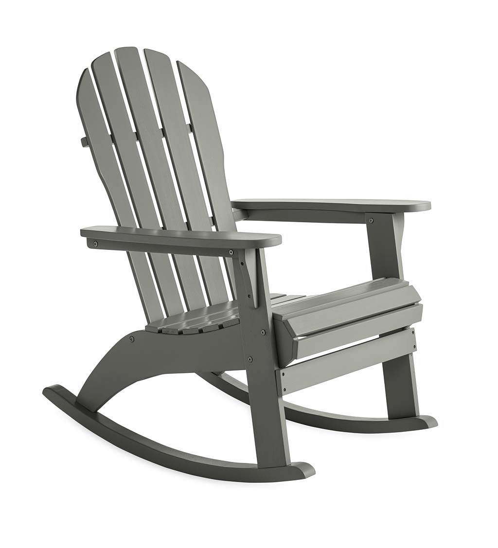 Eucalyptus Wood Adirondack Rocking Chair