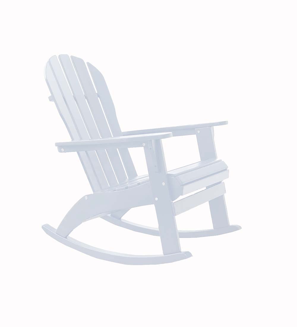 Eucalyptus Wood Adirondack Rocking Chair