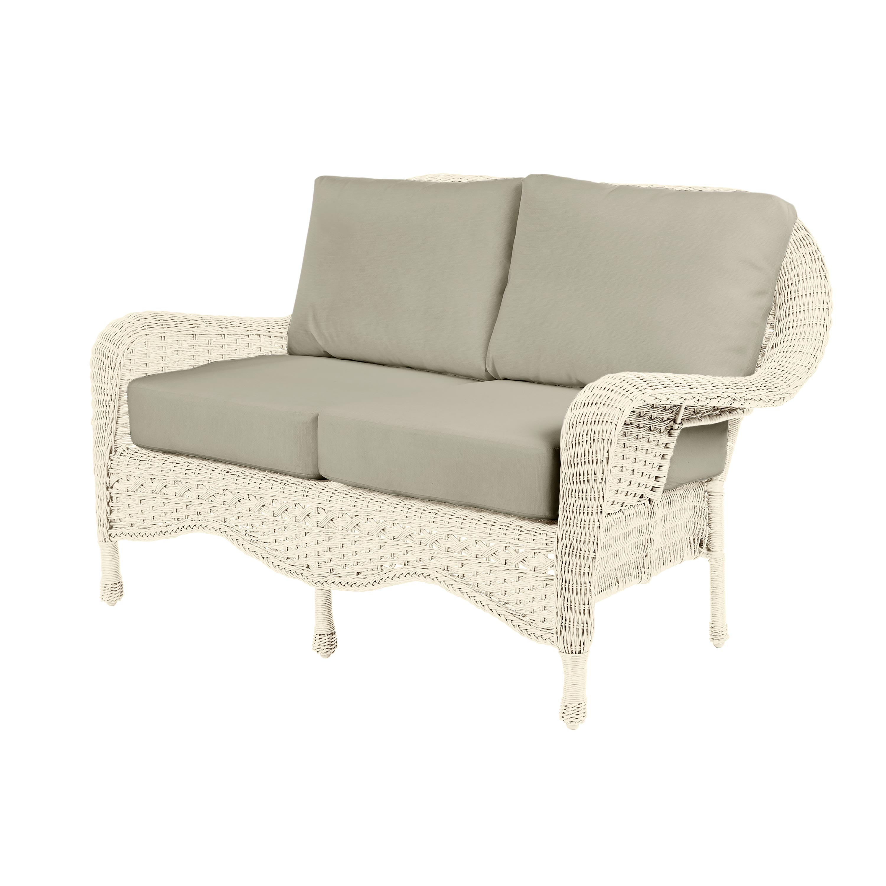 Prospect Hill Outdoor Wicker Deep Seating Love Seat with Cushions