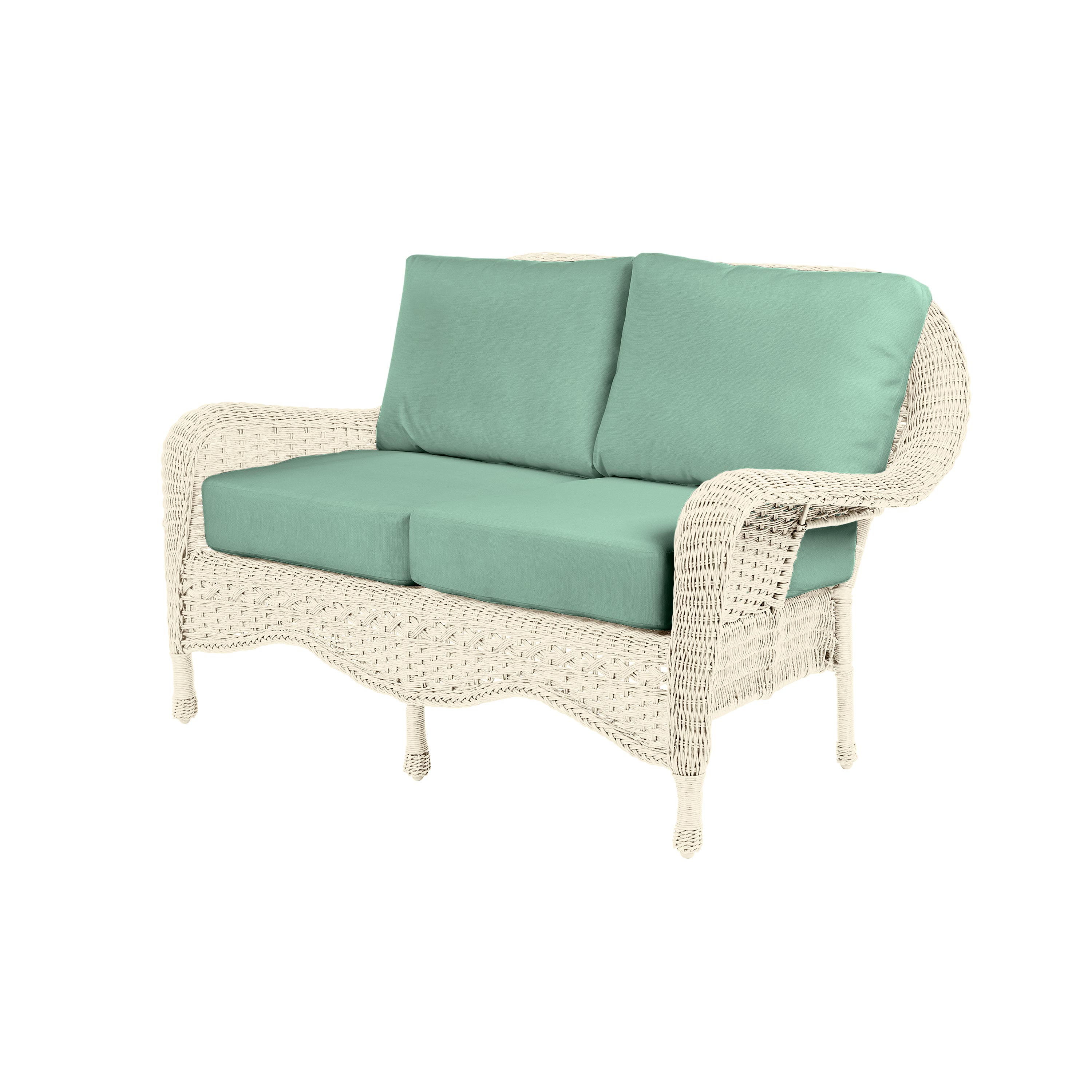 Prospect Hill Outdoor Wicker Deep Seating Love Seat with Cushions