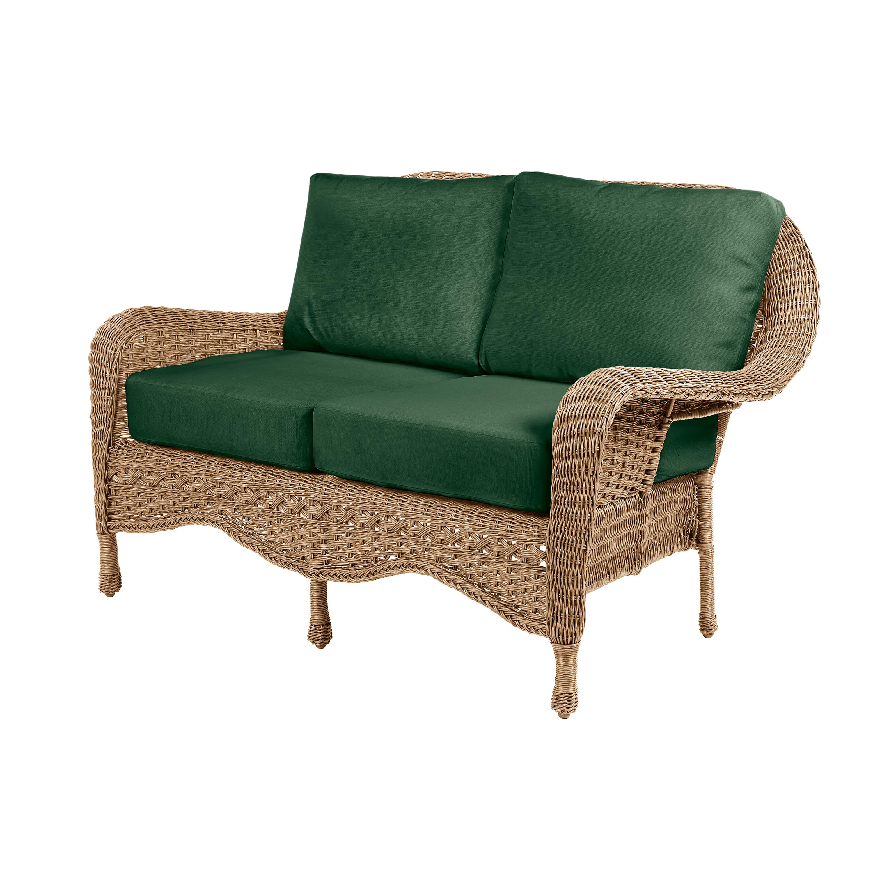 Prospect Hill Outdoor Wicker Deep Seating Love Seat with Cushions