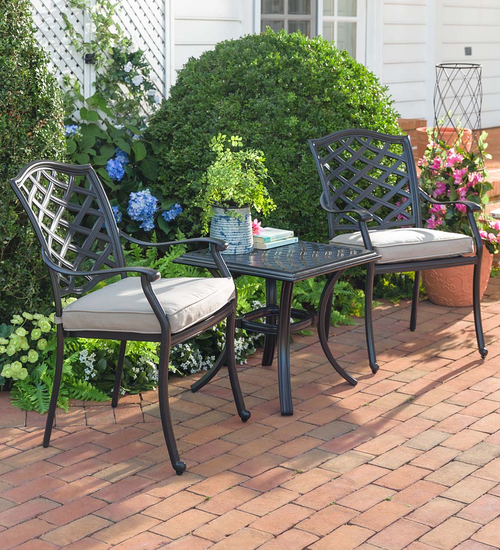 Park Grove Cast Aluminum Outdoor End Table