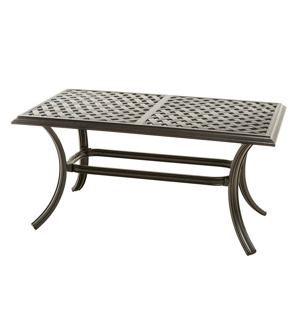 Park Grove Cast Aluminum Outdoor 4-Piece Seating Set with Cushions