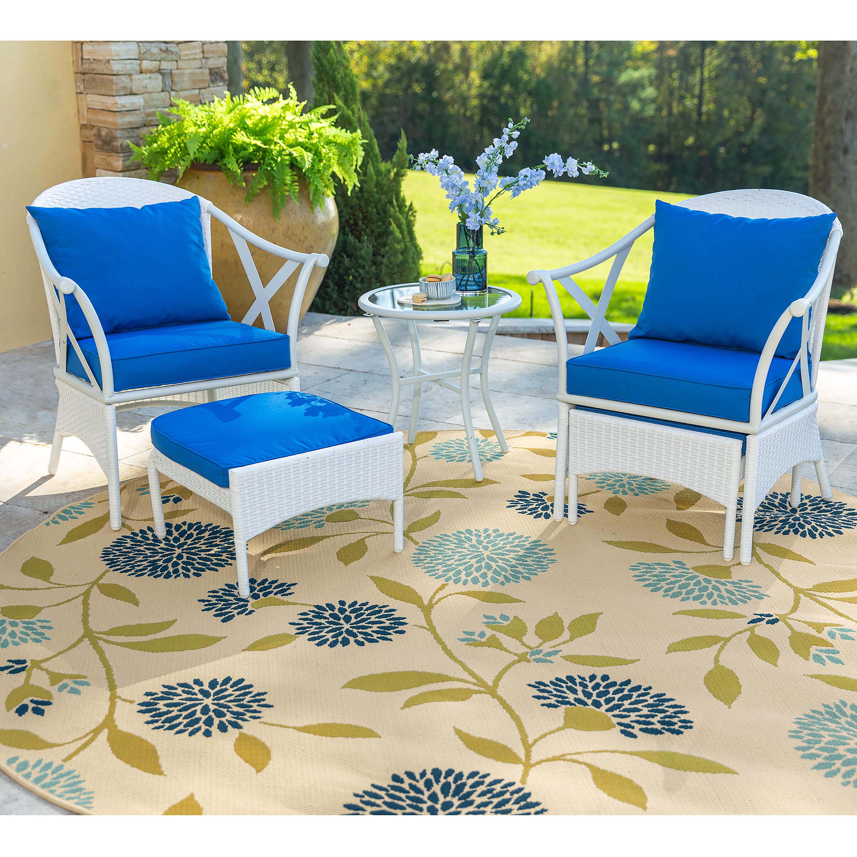 Floral Surry Indoor/Outdoor Polypropylene Area Rug