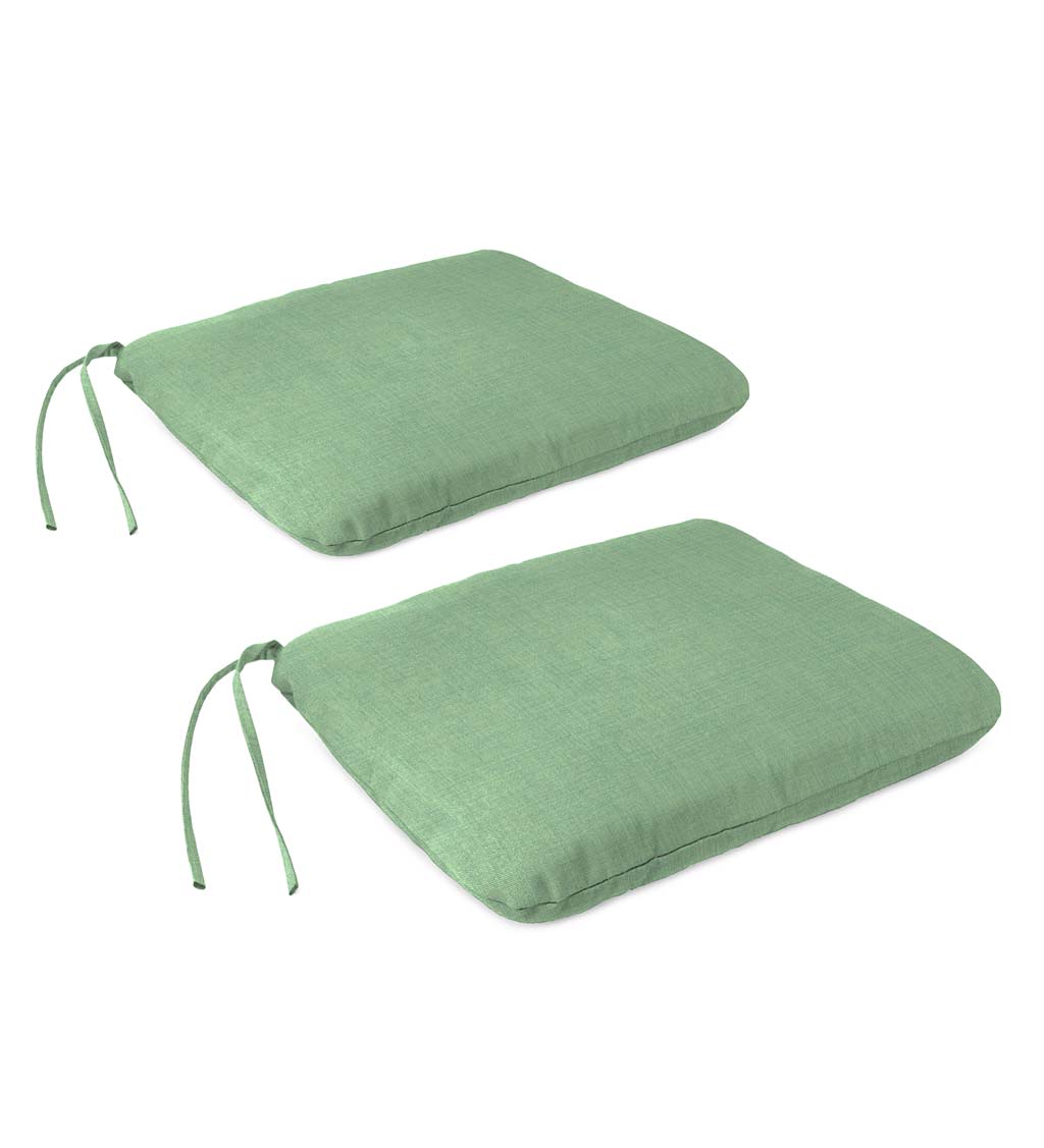 Indoor/Outdoor Classic Chair Cushion with Ties, Set of 2