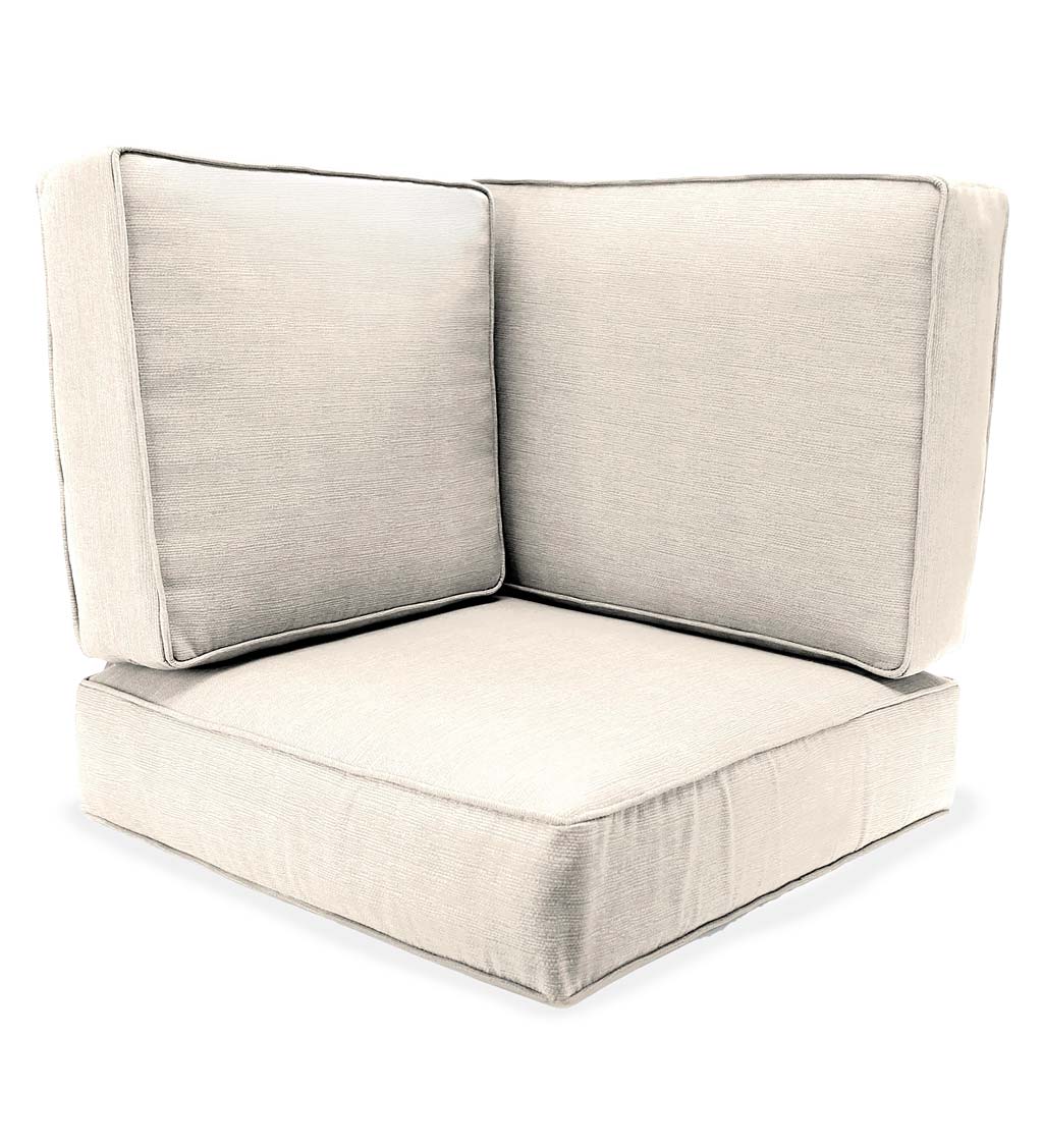 Seat and Back Replacement Cushions for Claremont Sectional Corner Chair, Set of 3