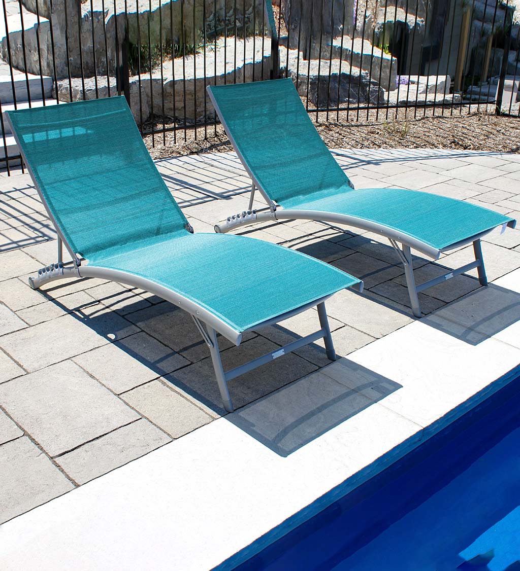 Clearwater Aluminum Lounge Chair Set