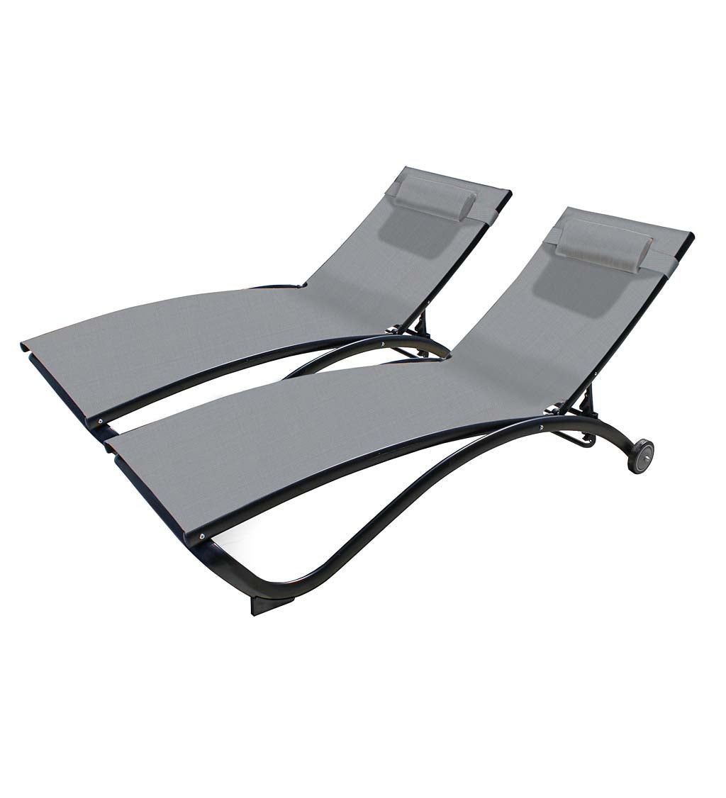 Glendale Aluminum Lounge Chair Set