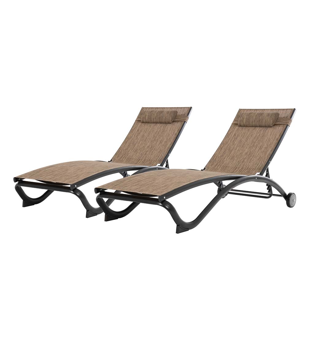 Glendale Aluminum Lounge Chair Set