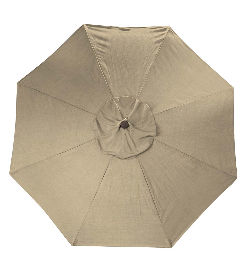 Deluxe 9' Aluminum Umbrella with Sunbrella Canopy