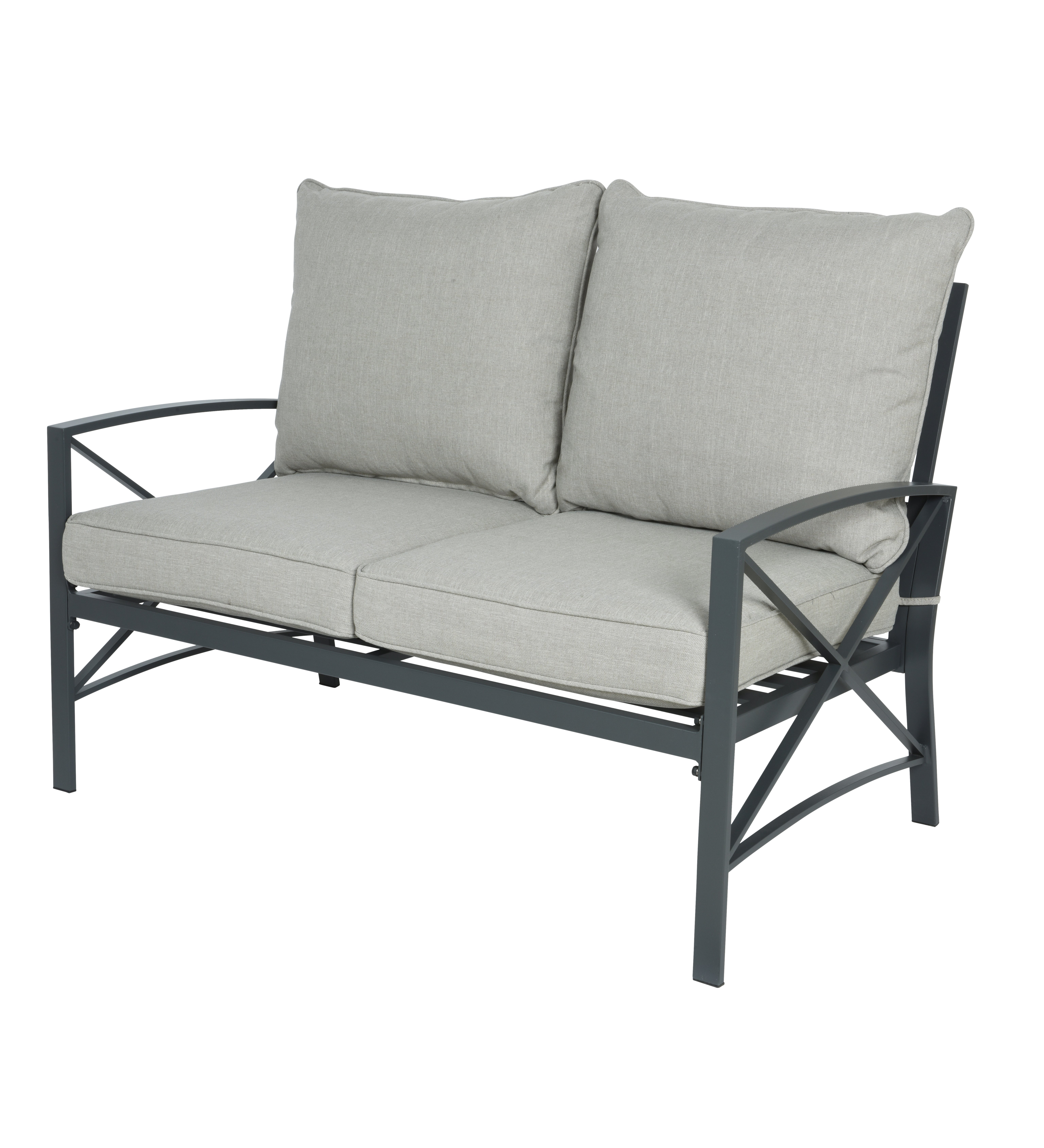Arlington Cast Aluminum Outdoor Patio Seating with Cushions, 4-Piece Set