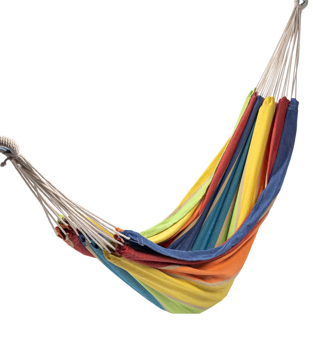 Woven Poly/Cotton Rainbow Hammock