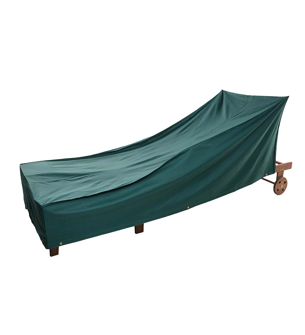 Classic Outdoor Furniture All-Weather Cover for Long Chaise - Green