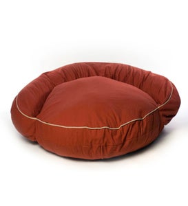 Twill Bolster Pet Bed